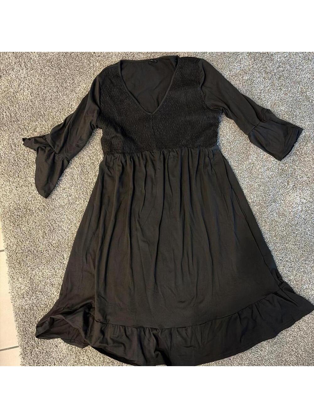 Black Babydoll Mini Dress